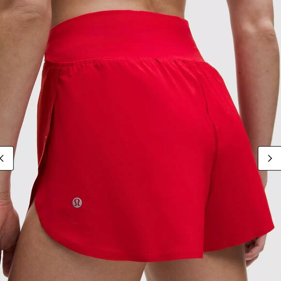 Lululemon Fast and Free Running Shorts Red Size 4 Athletic - Picture 4 of 5